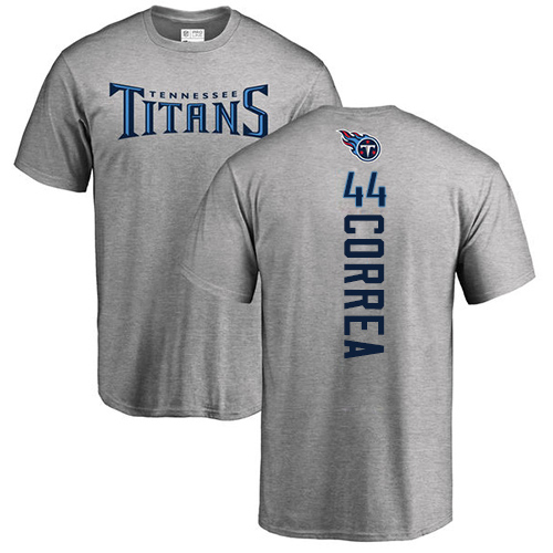 Tennessee Titans Men Ash Kamalei Correa Backer NFL Football #44 T Shirt->youth nfl jersey->Youth Jersey
